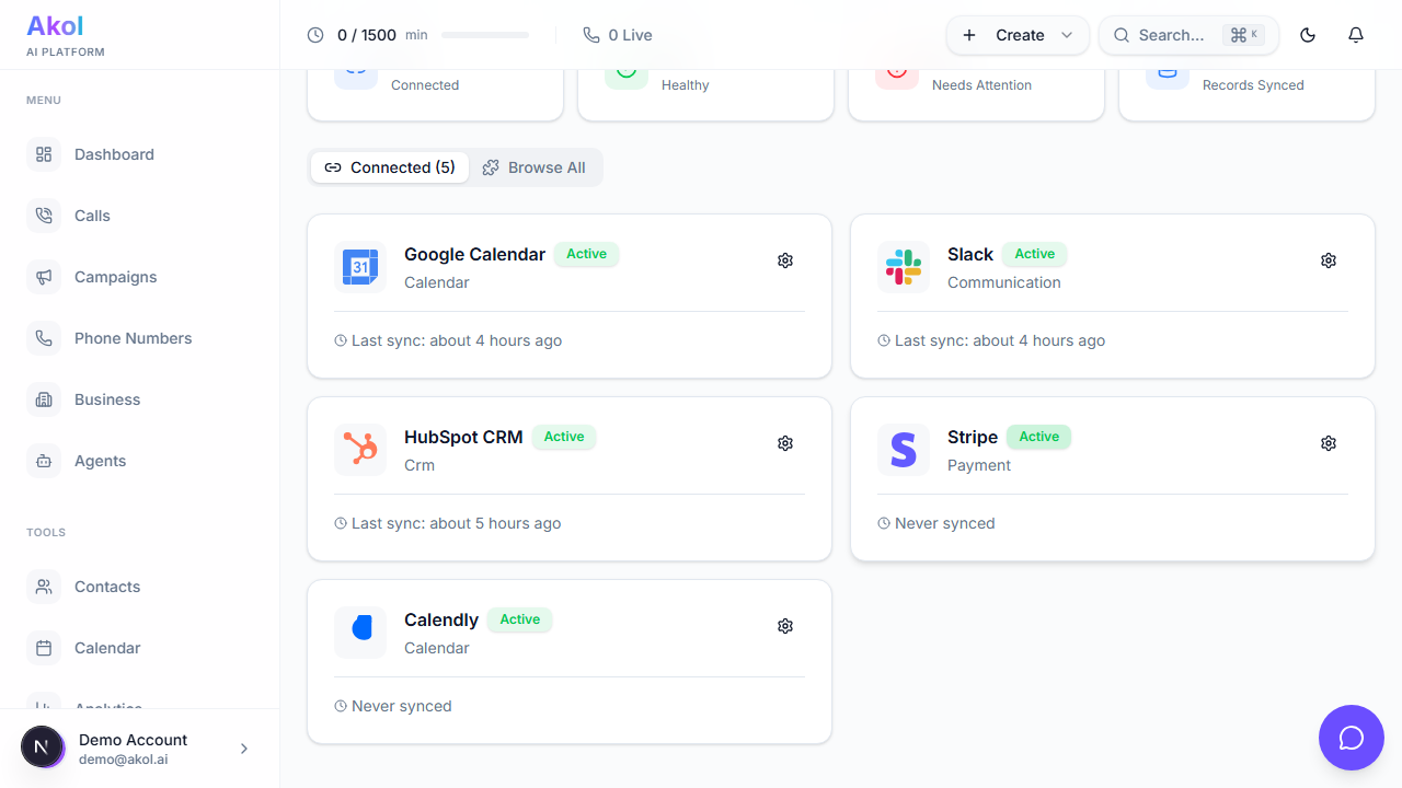 Slack notification example